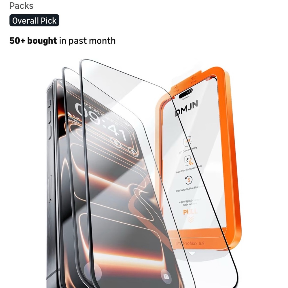 iPhone 17 pro max screen protector.